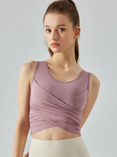 Women's vest short, sports and fitness top, yoga, running training