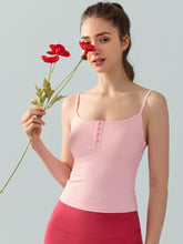 Women's vest with thin shoulder straps, sports and fitness top, yoga gathering bra, running training