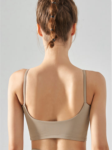 Women's running, yoga, sports, slim shoulder strap vest, top, outerwear bra