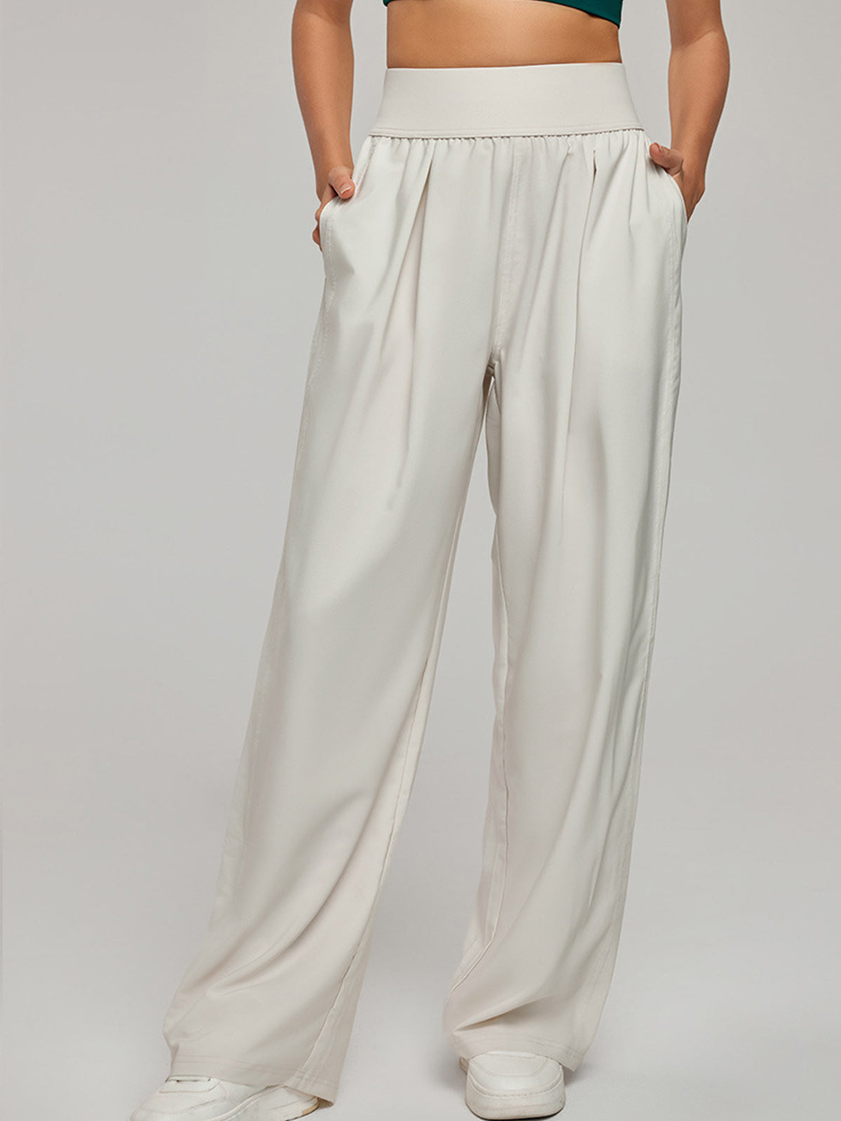 Wrinkle-Free, Breathable, Stretchable, Buttery Soft, high-waisted, Loose trousers for women