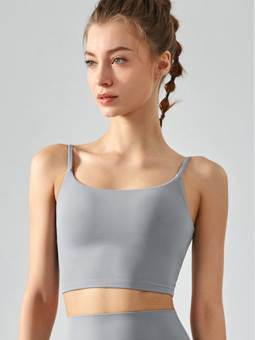Women's running, yoga, sports, slim shoulder strap vest, top, outerwear bra
