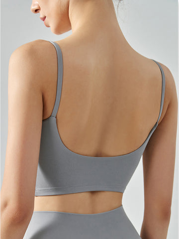Women's running, yoga, sports, slim shoulder strap vest, top, outerwear bra