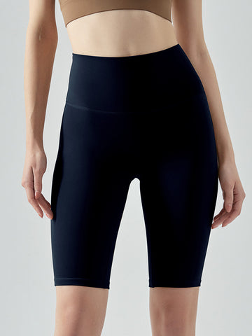 Women's tight shorts, high stretch yoga pants, fitness exercise, running
