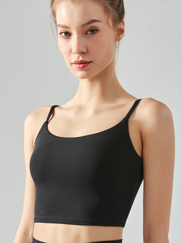 Women's running, yoga, sports, slim shoulder strap vest, top, outerwear bra