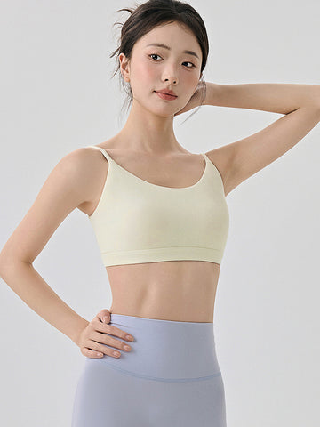 Women's vest, camisole, sports, fitness, yoga, seamless gathering