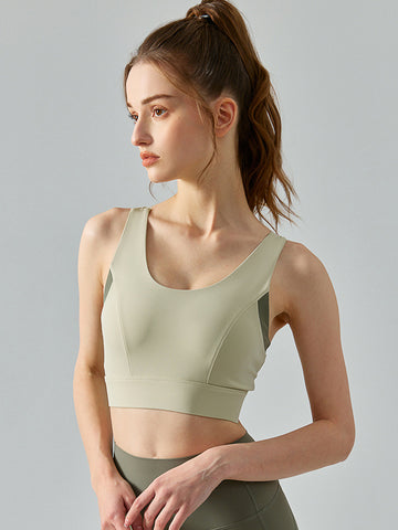 Women's vest , sports and fitness top, yoga gathering bra, running training