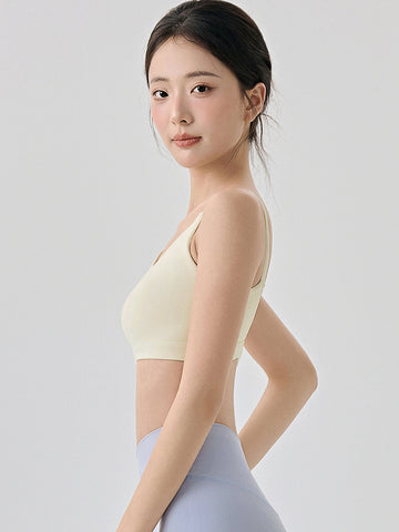 Women's vest, camisole, sports, fitness, yoga, seamless gathering