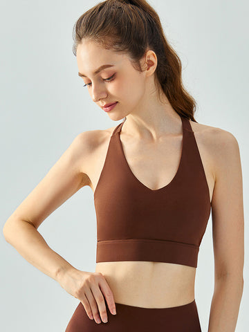 Women's vest , sports and fitness top, yoga gathering bra, running training