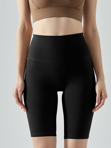 Women's tight shorts, high stretch yoga pants, fitness exercise, running