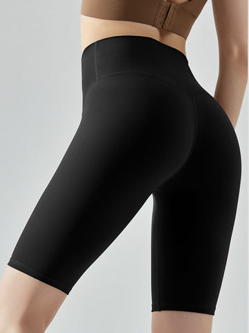 Women's tight shorts, high stretch yoga pants, fitness exercise, running