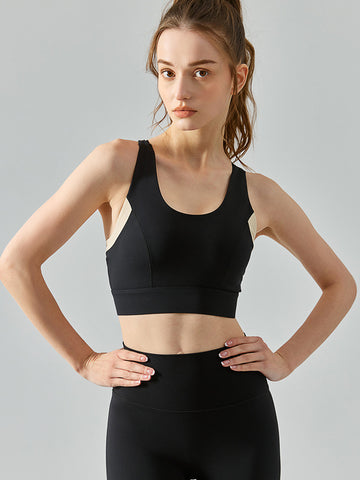 Women's vest , sports and fitness top, yoga gathering bra, running training