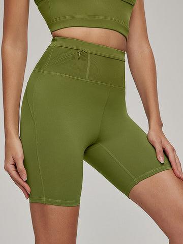 Women's tight shorts, high stretch yoga pants, fitness exercise, running