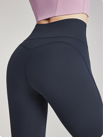 Women's tight pants with plush high stretch leggings, yoga pants, fitness exercise, running