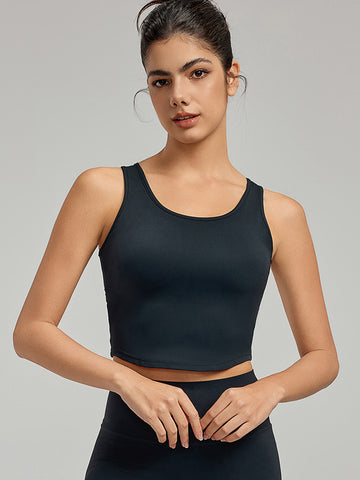 Women's vest , sports and fitness top, yoga gathering bra, running training